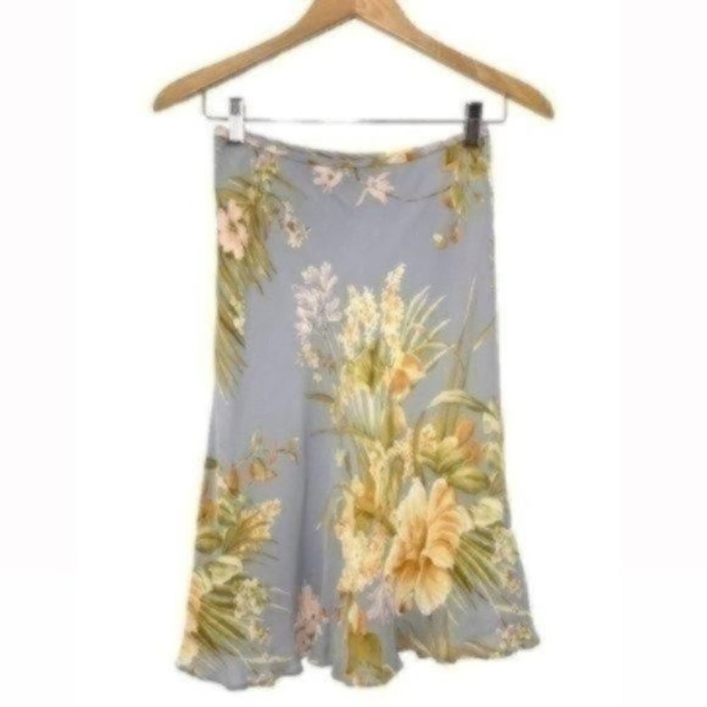 Linda Allard Ellen Tracy Floral Skirt Size…